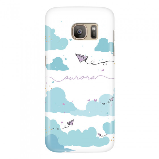 SAMSUNG - Galaxy S7 - 3D Snap Case - Up in the Clouds Purple