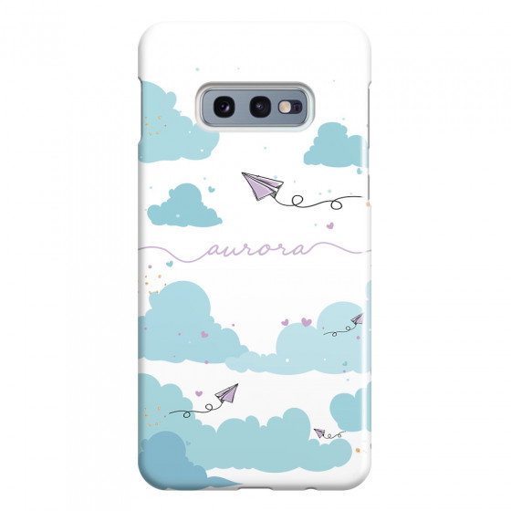 SAMSUNG - Galaxy S10e - 3D Snap Case - Up in the Clouds Purple