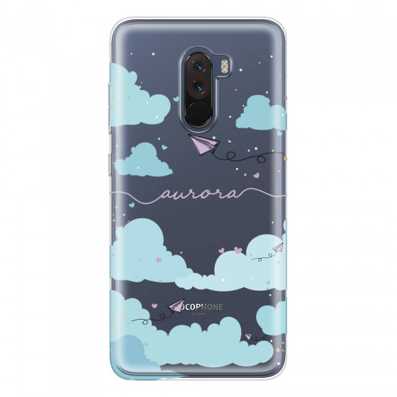 XIAOMI - Pocophone F1 - Soft Clear Case - Up in the Clouds Purple