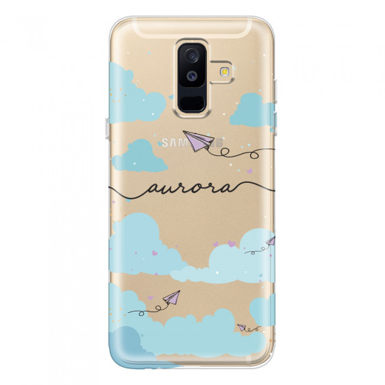SAMSUNG - Galaxy A6 Plus - Soft Clear Case - Up in the Clouds