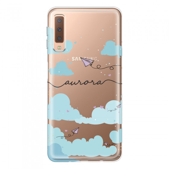 SAMSUNG - Galaxy A7 2018 - Soft Clear Case - Up in the Clouds