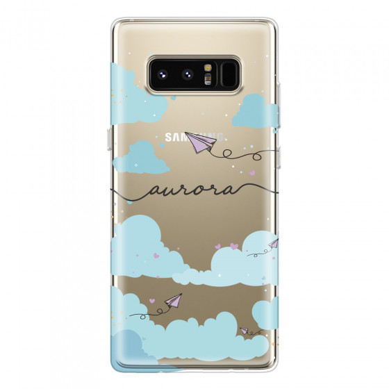SAMSUNG - Galaxy Note 8 - Soft Clear Case - Up in the Clouds