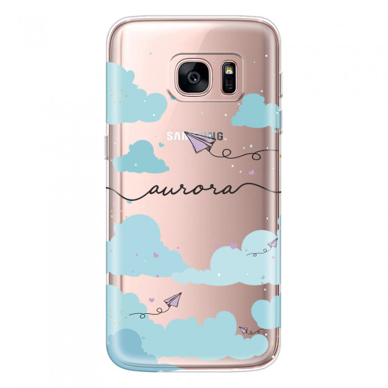 SAMSUNG - Galaxy S7 - Soft Clear Case - Up in the Clouds