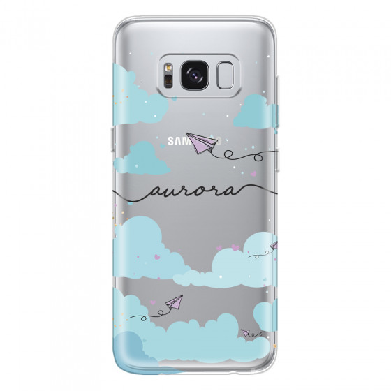 SAMSUNG - Galaxy S8 Plus - Soft Clear Case - Up in the Clouds