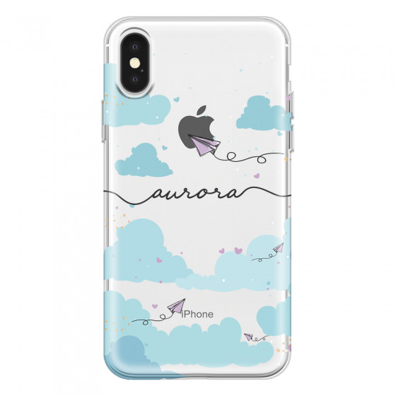 APPLE - iPhone X - Soft Clear Case - Up in the Clouds