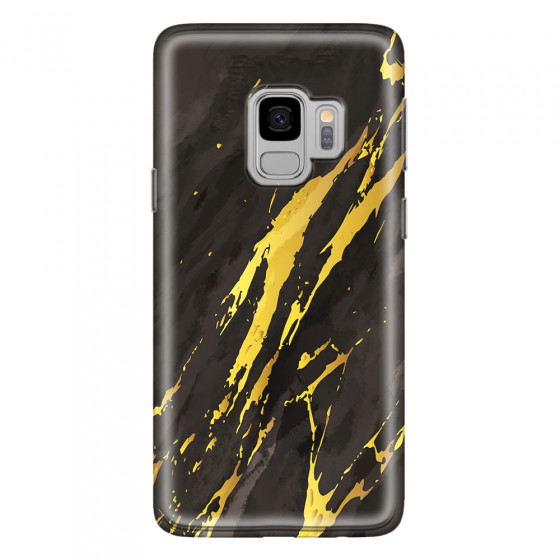 SAMSUNG - Galaxy S9 - Soft Clear Case - Marble Castle Black