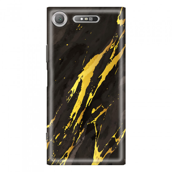 SONY - Sony XZ1 - Soft Clear Case - Marble Castle Black
