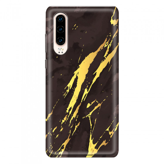 HUAWEI - P30 - Soft Clear Case - Marble Royal Black