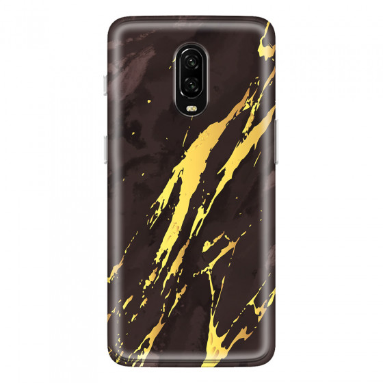 ONEPLUS - OnePlus 6T - Soft Clear Case - Marble Royal Black