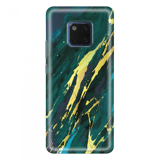 HUAWEI - Mate 20 Pro - Soft Clear Case - Marble Emerald Green