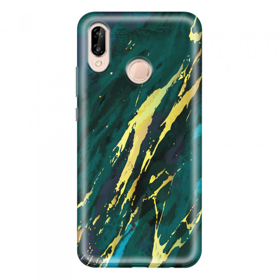 HUAWEI - P20 Lite - Soft Clear Case - Marble Emerald Green