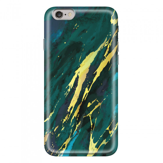 APPLE - iPhone 6S Plus - Soft Clear Case - Marble Emerald Green