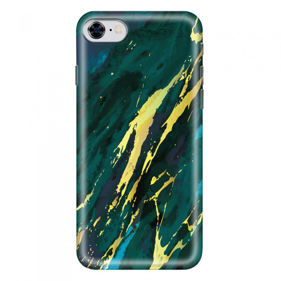 APPLE - iPhone 8 - Soft Clear Case - Marble Emerald Green