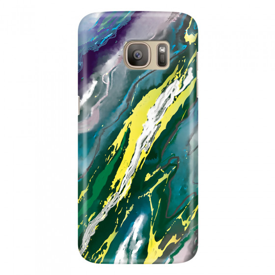 SAMSUNG - Galaxy S7 - 3D Snap Case - Marble Rainforest Green