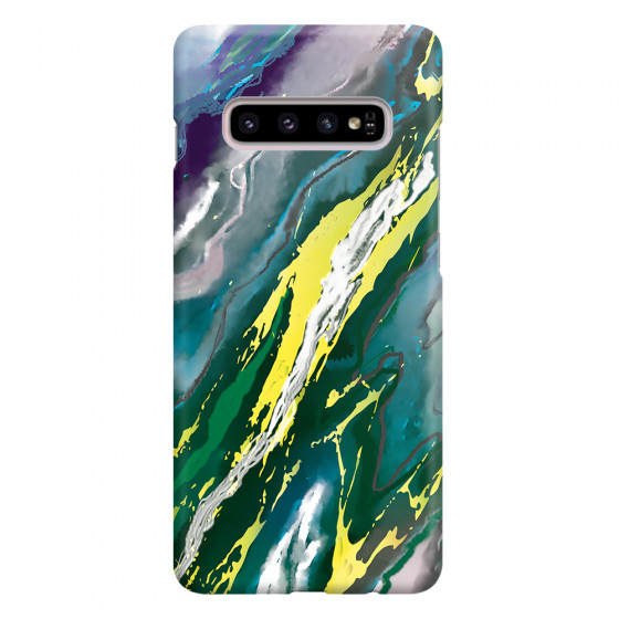 SAMSUNG - Galaxy S10 Plus - 3D Snap Case - Marble Rainforest Green
