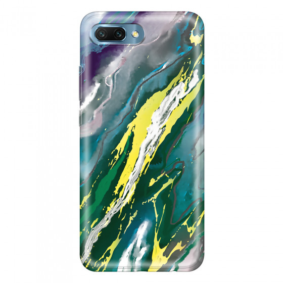 HONOR - Honor 10 - Soft Clear Case - Marble Rainforest Green