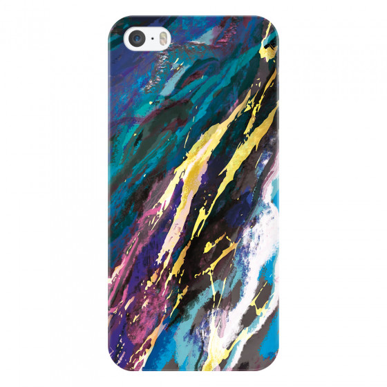 APPLE - iPhone 5S - 3D Snap Case - Marble Bahama Blue