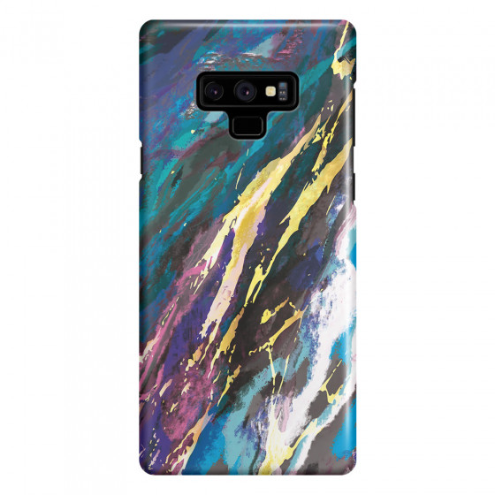 SAMSUNG - Galaxy Note 9 - 3D Snap Case - Marble Bahama Blue