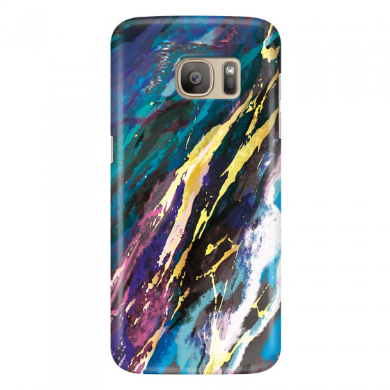 SAMSUNG - Galaxy S7 - 3D Snap Case - Marble Bahama Blue