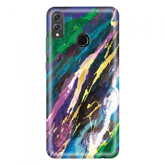 HONOR - Honor 8X - Soft Clear Case - Marble Emerald Pearl