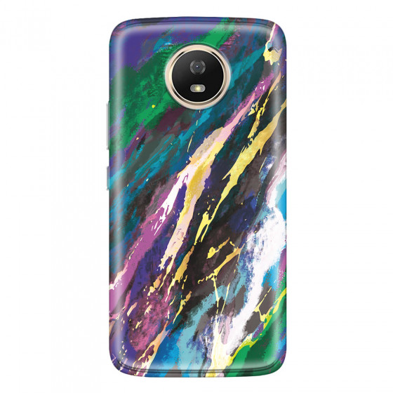 MOTOROLA by LENOVO - Moto G5s - Soft Clear Case - Marble Emerald Pearl