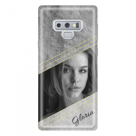 SAMSUNG - Galaxy Note 9 - Soft Clear Case - Geometry Love Photo