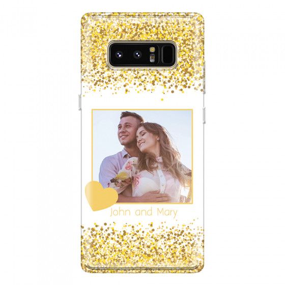 SAMSUNG - Galaxy Note 8 - Soft Clear Case - Gold Memories