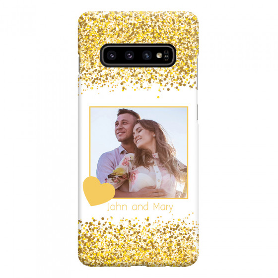 SAMSUNG - Galaxy S10 - 3D Snap Case - Gold Memories