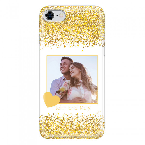 APPLE - iPhone 8 - Soft Clear Case - Gold Memories