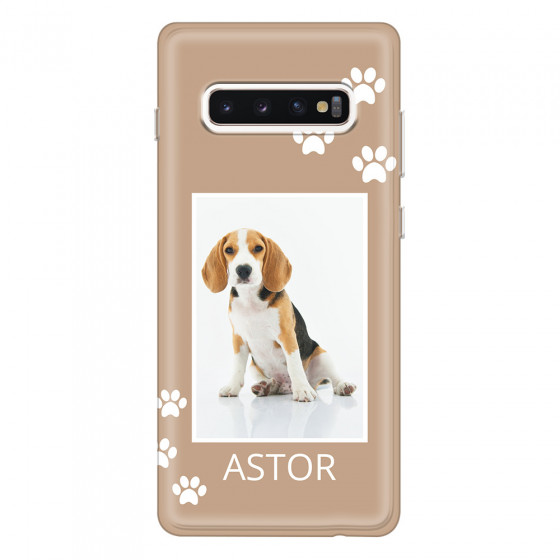 SAMSUNG - Galaxy S10 Plus - Soft Clear Case - Puppy