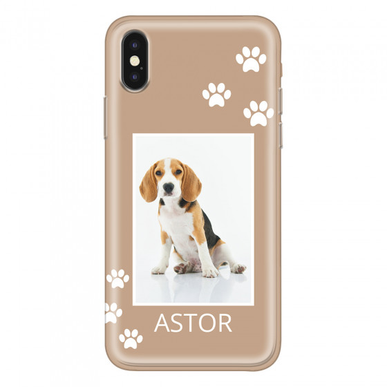 APPLE - iPhone XS Max - Soft Clear Case - Puppy