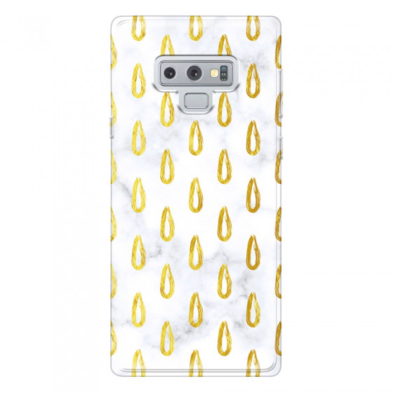 SAMSUNG - Galaxy Note 9 - Soft Clear Case - Marble Drops