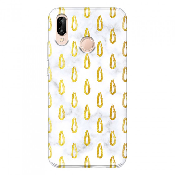 HUAWEI - P20 Lite - Soft Clear Case - Marble Drops