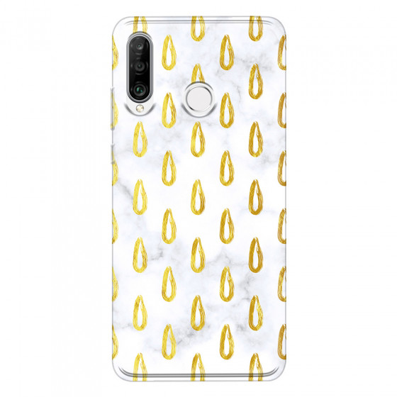 HUAWEI - P30 Lite - Soft Clear Case - Marble Drops