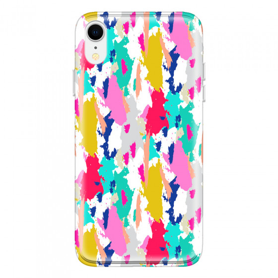 APPLE - iPhone XR - Soft Clear Case - Paint Strokes