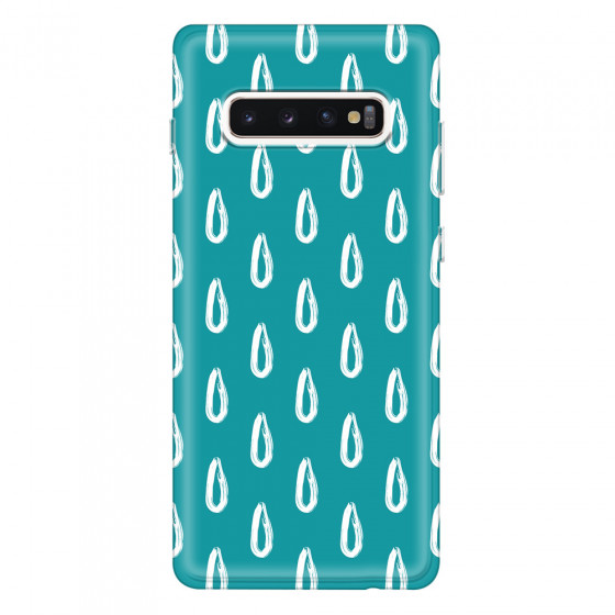 SAMSUNG - Galaxy S10 Plus - Soft Clear Case - Pixel Drops