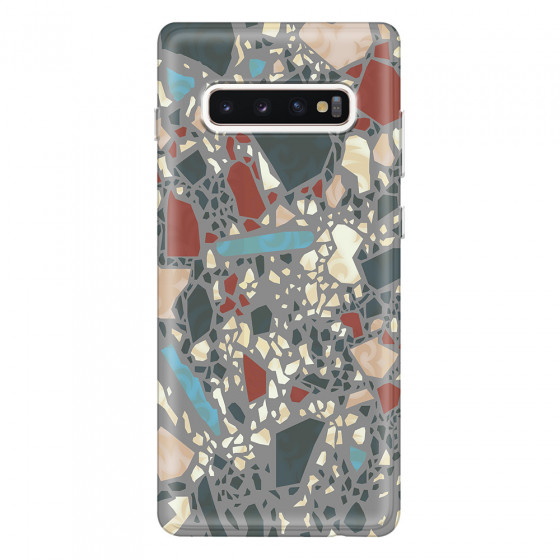 SAMSUNG - Galaxy S10 Plus - Soft Clear Case - Terrazzo Design X