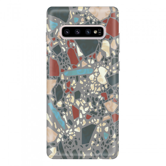 SAMSUNG - Galaxy S10 - Soft Clear Case - Terrazzo Design X