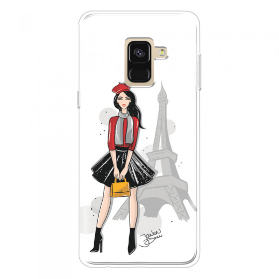 SAMSUNG - Galaxy A8 - Soft Clear Case - Paris With Love