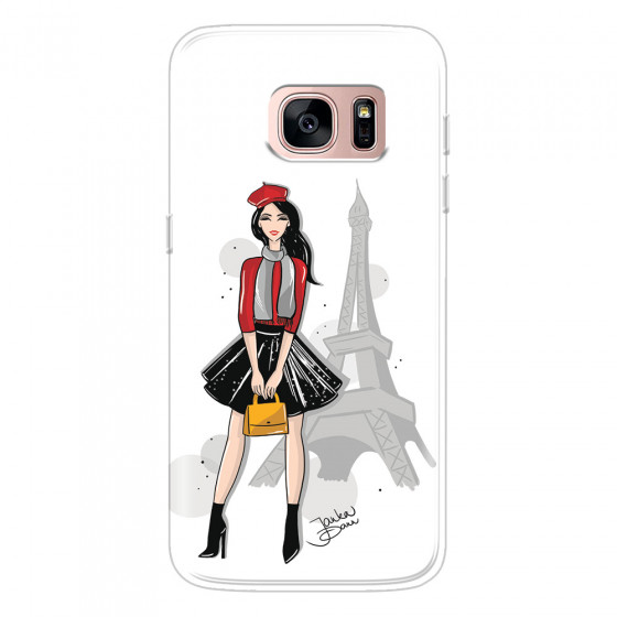 SAMSUNG - Galaxy S7 - Soft Clear Case - Paris With Love