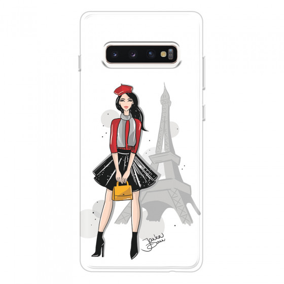 SAMSUNG - Galaxy S10 Plus - Soft Clear Case - Paris With Love