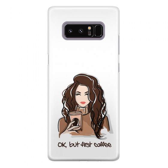 Shop by Style - Custom Photo Cases - SAMSUNG - Galaxy Note 8 - 3D Snap Case - But First Coffee