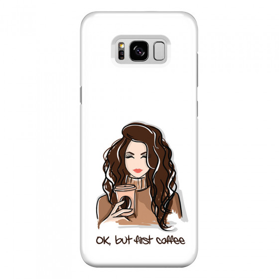 SAMSUNG - Galaxy S8 - 3D Snap Case - But First Coffee
