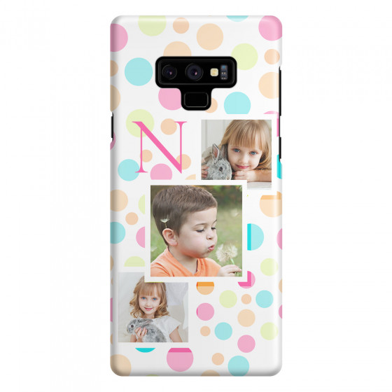 SAMSUNG - Galaxy Note 9 - 3D Snap Case - Cute Dots Initial