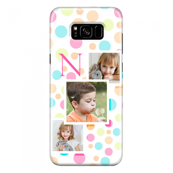 SAMSUNG - Galaxy S8 Plus - 3D Snap Case - Cute Dots Initial