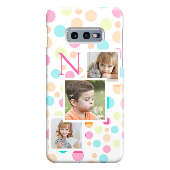SAMSUNG - Galaxy S10e - 3D Snap Case - Cute Dots Initial