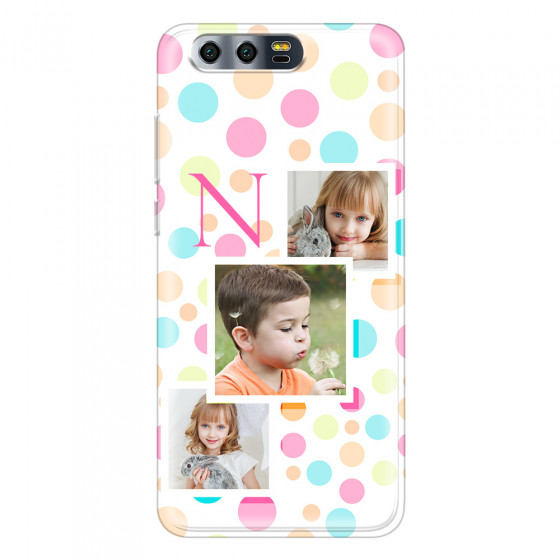 HONOR - Honor 9 - Soft Clear Case - Cute Dots Initial