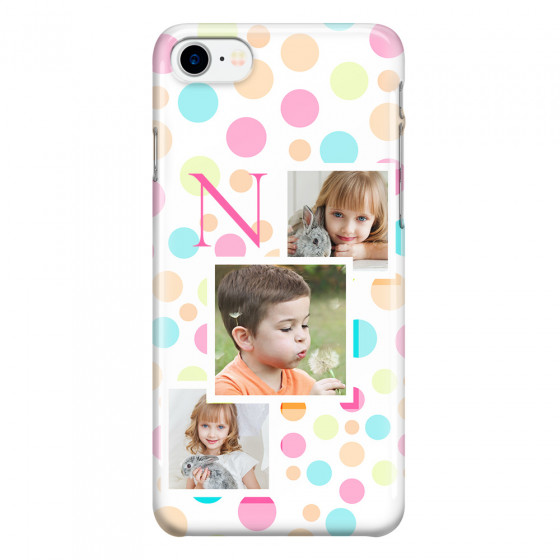 APPLE - iPhone 7 - 3D Snap Case - Cute Dots Initial