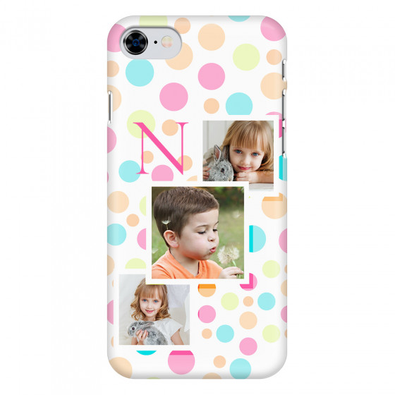 APPLE - iPhone 8 - 3D Snap Case - Cute Dots Initial
