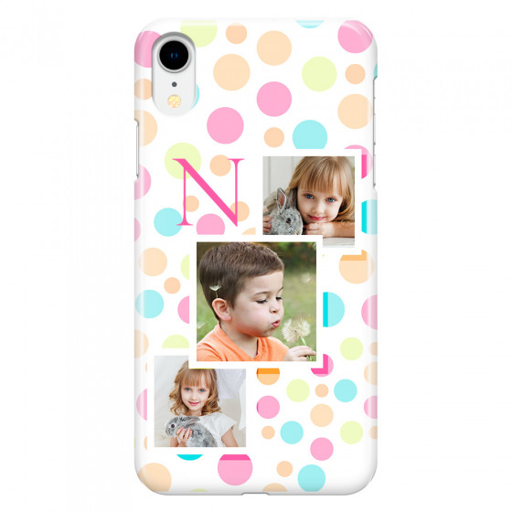 APPLE - iPhone XR - 3D Snap Case - Cute Dots Initial